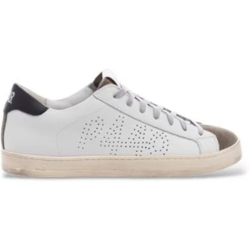 COJOHN Baskets Cojohn (45), Cuir, Plat, Lacets, Casuel - P448 - Modalova