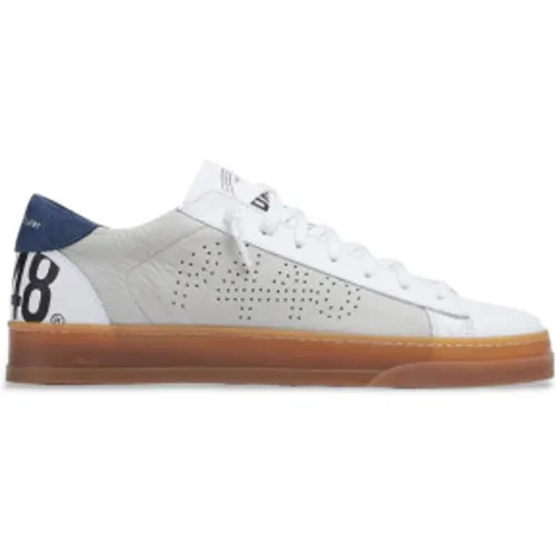 F24JACKC Trainers Jack C grey (43), Cuir, Plat, Lacets, Casuel, Gris - P448 - Modalova