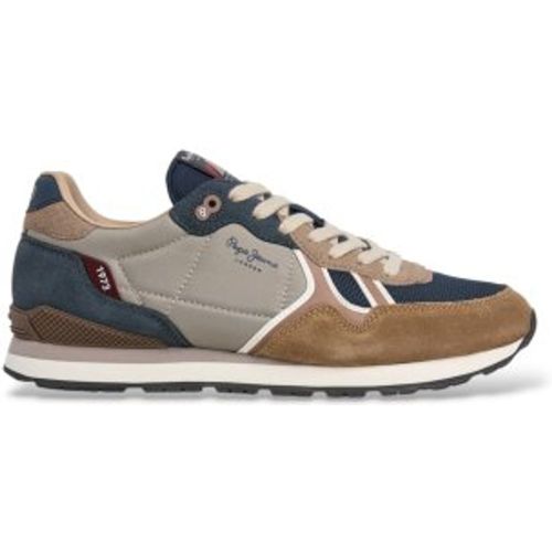 PMS400048 Baskets Brit Boost (40), Tissu, Plat, Lacets, Casuel - Pepe Jeans - Modalova