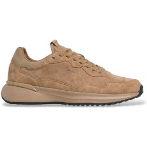 PMS600039 Baskets en cuir Bampton Suede camel (42), Plat, Lacets, Casuel - Pepe Jeans - Modalova
