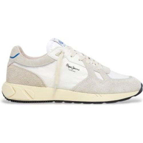PMS60036 Baskets en cuir Marlon Divided , (41), Plat, Lacets, Casuel - Pepe Jeans - Modalova