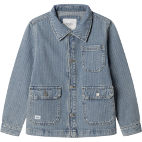 Pour garçon. PB4000032 Veste Melbert (10años= 140cm), Casuel, Coton, Denim, mode enfantine - Pepe Jeans - Modalova