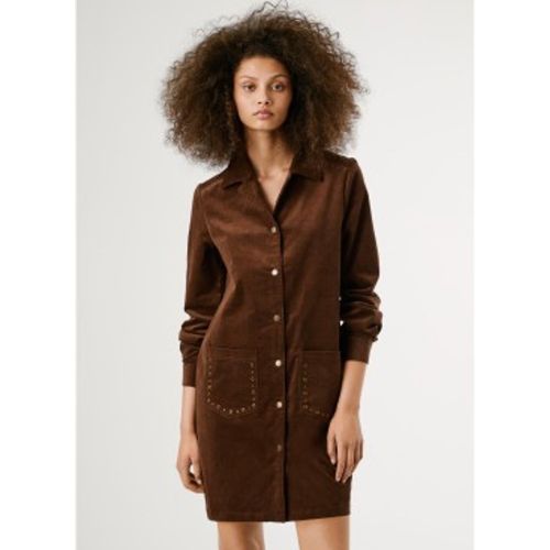 PL9537694 Robe brune Noelia (S), , Casuel, Coton, Manche longue - Pepe Jeans - Modalova
