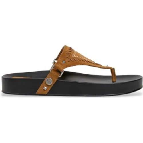PLS900007 Sandales en cuir Agnes (37), Plat, Aucun, Casuel - Pepe Jeans - Modalova