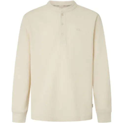 PM509627 T-shirt Ashford écru (S), Casuel, Coton, Manche longue, Durable - Pepe Jeans - Modalova
