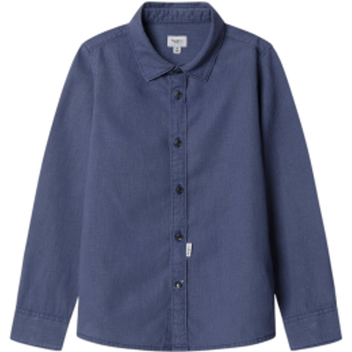 Pour garçon. PB3000070 Chemise Daniel (12años= 152cm), Casuel, Coton, Manche longue, Marine, mode enfantine - Pepe Jeans - Modalova