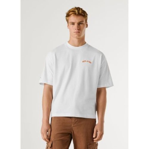 PM5010307 T-shirt Gideon blanc (XL), Casuel, Coton, Manche courte - Pepe Jeans - Modalova
