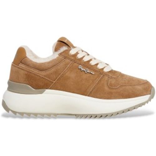 PLS600022 Baskets Kimi Block en cuir (38), Plat, Lacets, Casuel - Pepe Jeans - Modalova
