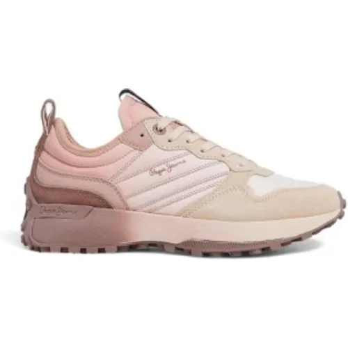 PLS60010 Baskets en cuir Lucky Flag (36), Plat, Lacets, Casuel - Pepe Jeans - Modalova