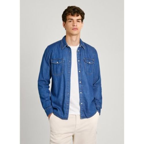PM308586HT8 Chemise régulière (S), Casuel, Denim, Manche longue, Durable - Pepe Jeans - Modalova