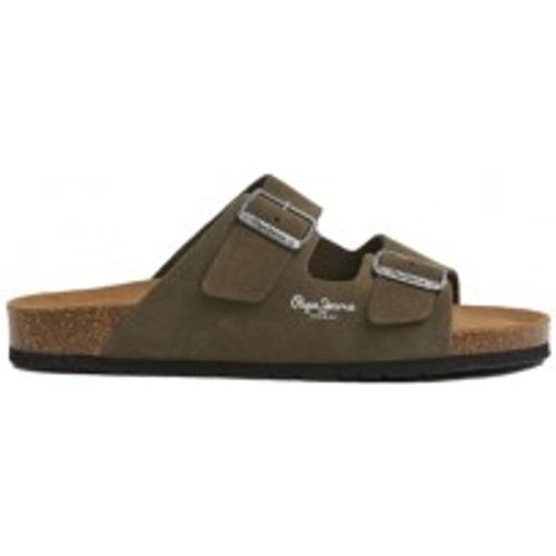 PMS90112 Sandales en cuir Bio vertes (40), Plat, Aucun, Casuel - Pepe Jeans - Modalova