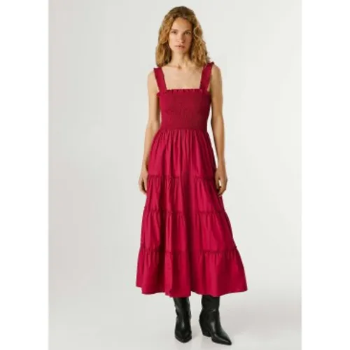 PL9537822 Robe Avril marron (L), Casuel, , Coton, Manche courte - Pepe Jeans - Modalova