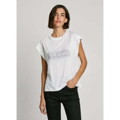 PL506031 T-shirt à rayures (S), Casuel, Coton, Manche courte, Durable - Pepe Jeans - Modalova