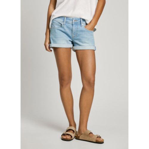 PL801190PG6 Short Regular Siouxie (27), Casuel, Coton, Denim, Le coton biologique, Durable - Pepe Jeans - Modalova