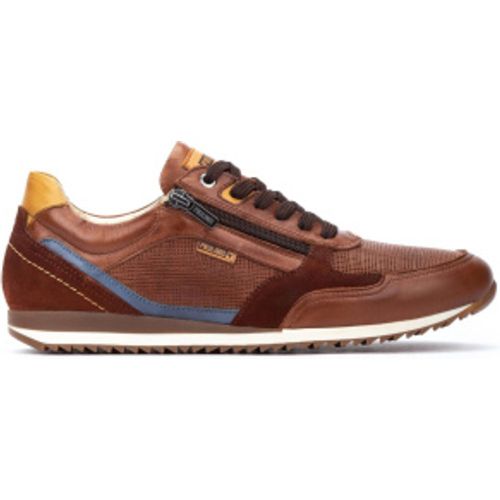 M2A-6292C1 Baskets en cuir Liverpool, marron (41), Plat, Lacets, Fermeture éclair, Casuel - Pikolinos - Modalova