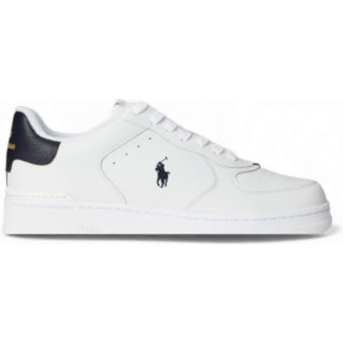 P01636001 Baskets en cuir Masters Court (45), Plat, Lacets, Casuel - Polo Ralph Lauren - Modalova