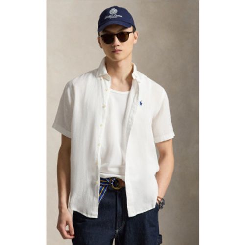 Chemise en lin Fit (L), Blanc, Casuel, Manche courte - Polo Ralph Lauren - Modalova