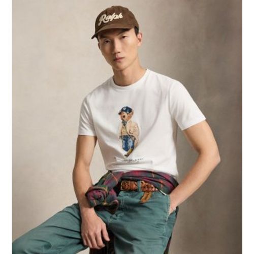 B30192001 Polo à manches courtes avec Polo Bear Custom Slim Fit (S), Casuel, Coton, Manche courte - Polo Ralph Lauren - Modalova