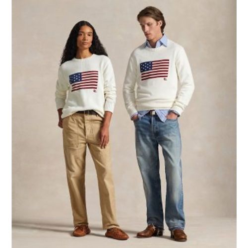 Unisex. 710718281009 Le maillot emblématique du drapeau (S), Casuel, Coton - Polo Ralph Lauren - Modalova
