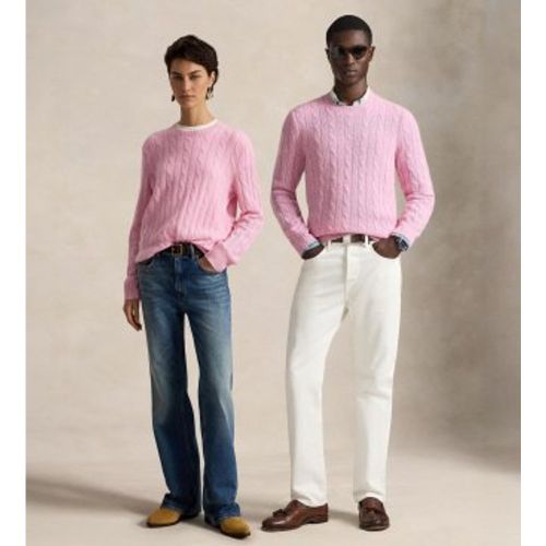 Unisex. 710876728001 Le pull en cachemire à torsades (M), Casuel, Manche longue - Polo Ralph Lauren - Modalova