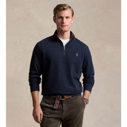 Pull zip (L), Casuel, Coton, Manche longue, Marine - Polo Ralph Lauren - Modalova