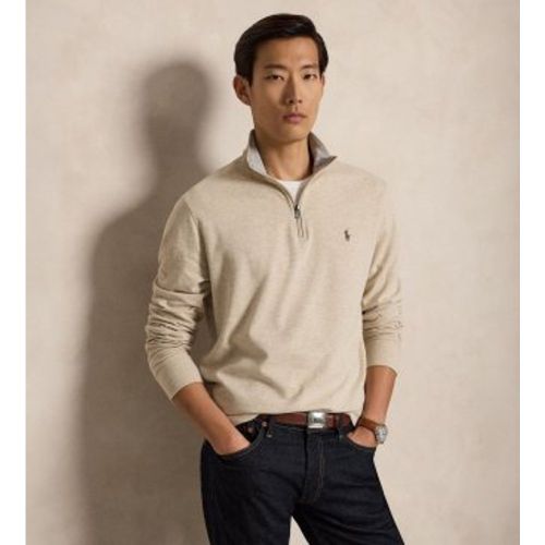 Pull en maille ultra-douce avec fermeture éclair (M), Casuel, Coton - Polo Ralph Lauren - Modalova