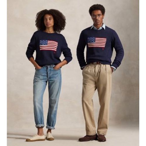 Unisex. 710718281006 Pull avec drapeau de la (L), Casuel, Coton - Polo Ralph Lauren - Modalova