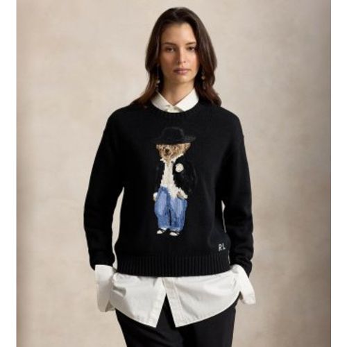 B23918001 Pull en coton avec Polo Bear (M), Casuel, Manche longue - Polo Ralph Lauren - Modalova