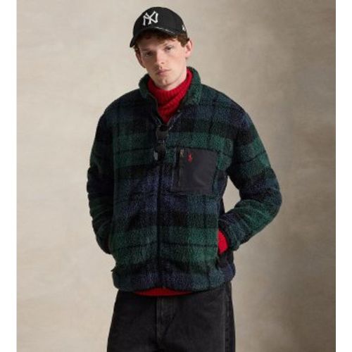 B28288001 Sweatshirt zippé à carreaux Blackwatch , (S), Casuel, Polyester - Polo Ralph Lauren - Modalova