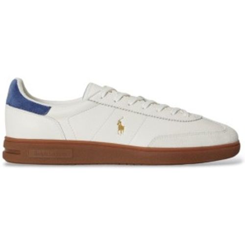 P13078004 Baskets en Cuir Bedford cassé (43), Plat, Lacets, Casuel - Polo Ralph Lauren - Modalova