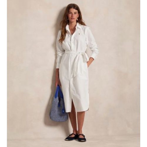 Robe chemise en coton avec ceinture (32), Casuel, Manche longue - Polo Ralph Lauren - Modalova