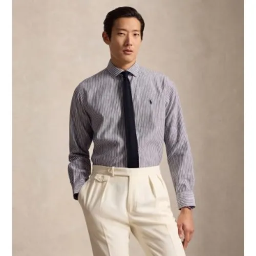 B16700008 Chemise en seersucker Custom Fit à rayures (XS), Casuel, Coton, Manche longue - Polo Ralph Lauren - Modalova