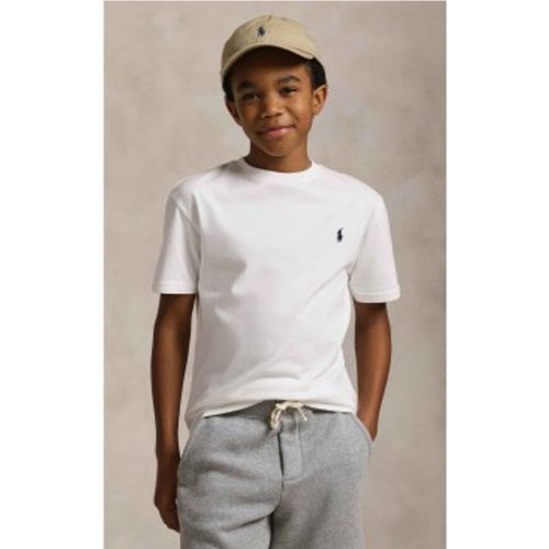 Pour garçon. 323832904035 T-shirt en coton à col rond (6/7años= 136/138cm), Casuel, Manche courte, mode enfantine - Polo Ralph Lauren - Modalova