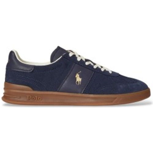 Baskets en daim Heritage Aera (40), Cuir, Noir, Plat, Lacets, Casuel, Marine - Polo Ralph Lauren - Modalova