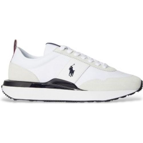 P01638001 Deportiva Train 89 en daim et oxford (40), Cuir, , Plat, Lacets, Casuel - Polo Ralph Lauren - Modalova