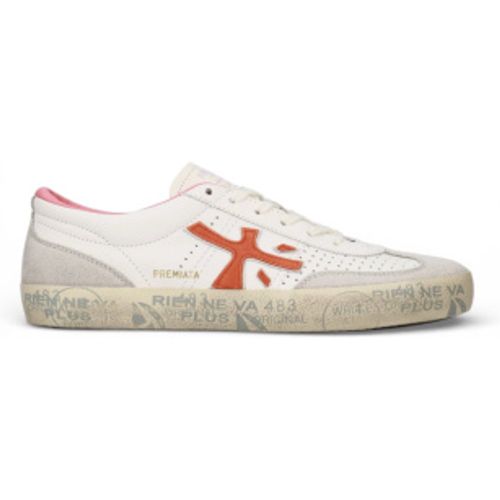 DAVIDD Davidd Leather Sneakers 8097 (39), Cuir, Blanc, Plat, Lacets, Casuel - Premiata - Modalova
