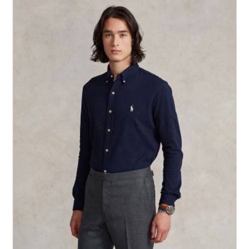 Chemise ultra-légère en piqué (XL), Bleu, Casuel, Coton, Classique, Manche longue - Polo Ralph Lauren - Modalova