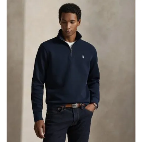 P06234002 Pull doublement tricoté avec fermeture éclair courte (M), Casuel, Coton, Manche longue - Polo Ralph Lauren - Modalova