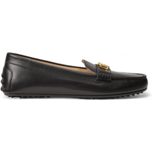 P09040001 Barnsbury Leather Loafers (40), Cuir, Plat, Aucun, Casuel, Classique - Lauren Ralph Lauren - Modalova