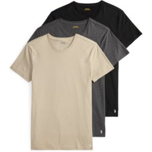 Lot de 3 t-shirts à col ras du cou (XL), Noir, Beige, Casuel, Homewear, , Coton, Manche court - Polo Ralph Lauren - Modalova