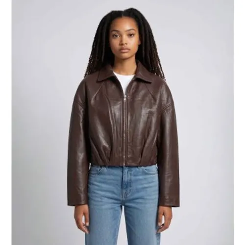 Blouson en cuir Merla (40), Casuel - Rotate - Modalova