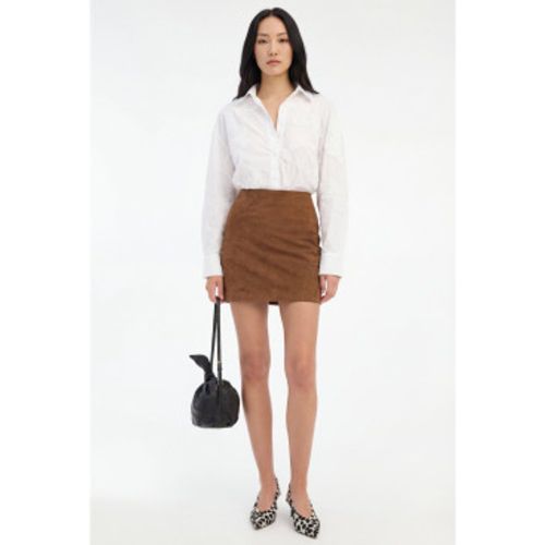 Minijupe en cuir marron (38), Casuel - Rotate - Modalova