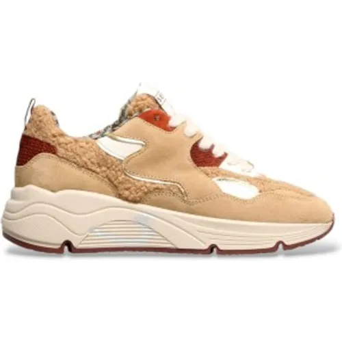 AI26DMAL Chaussons en daim Malibu Cuddly (36), Plat, Cuir, Lacets, Casuel - Serafini - Modalova