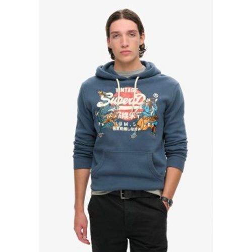 M2013702A Sweat graphique à capuche avec logo Tokyo Vintage (M), Casuel, Coton, Durable - Superdry - Modalova