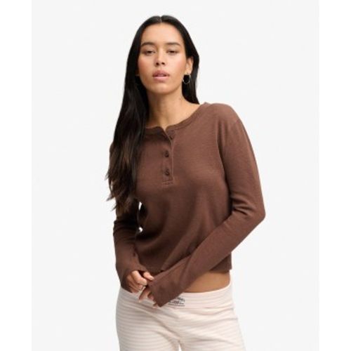 W6012282A T-shirt Essential Waffle (S), Casuel, Coton, Manche longue - Superdry - Modalova