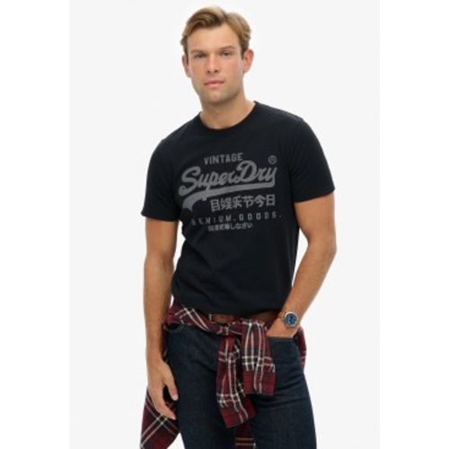 M1012326A T-shirt Classic (XL), Casuel, Coton, Manche courte, Marine - Superdry - Modalova
