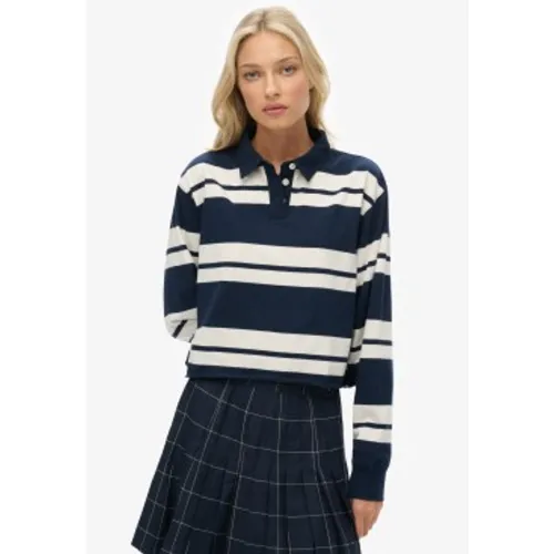 W6012175A Polo à rayures Rugby (XL), Casuel, Coton, Manche longue - Superdry - Modalova