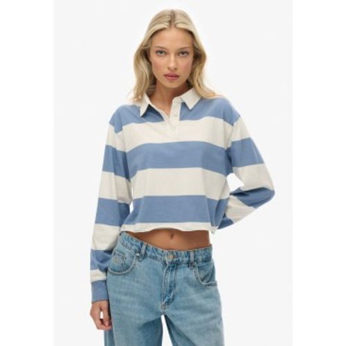 W6012175A Polo rugby à rayures (M), Casuel, Coton, Manche longue - Superdry - Modalova