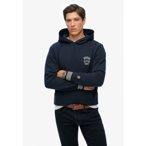 M2014280A Athletic Club Hood (S), Casuel, Coton, Manche longue, Marine - Superdry - Modalova