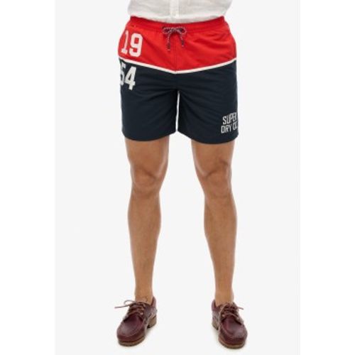 M3010249A Maillot de bain de 43,2 cm avec logo nautique (S), Beachwear, Polister recyclé, Durable - Superdry - Modalova